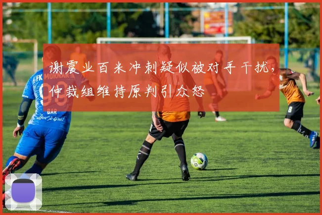 谢震业百米冲刺疑似被对手干扰，仲裁组维持原判引众怒